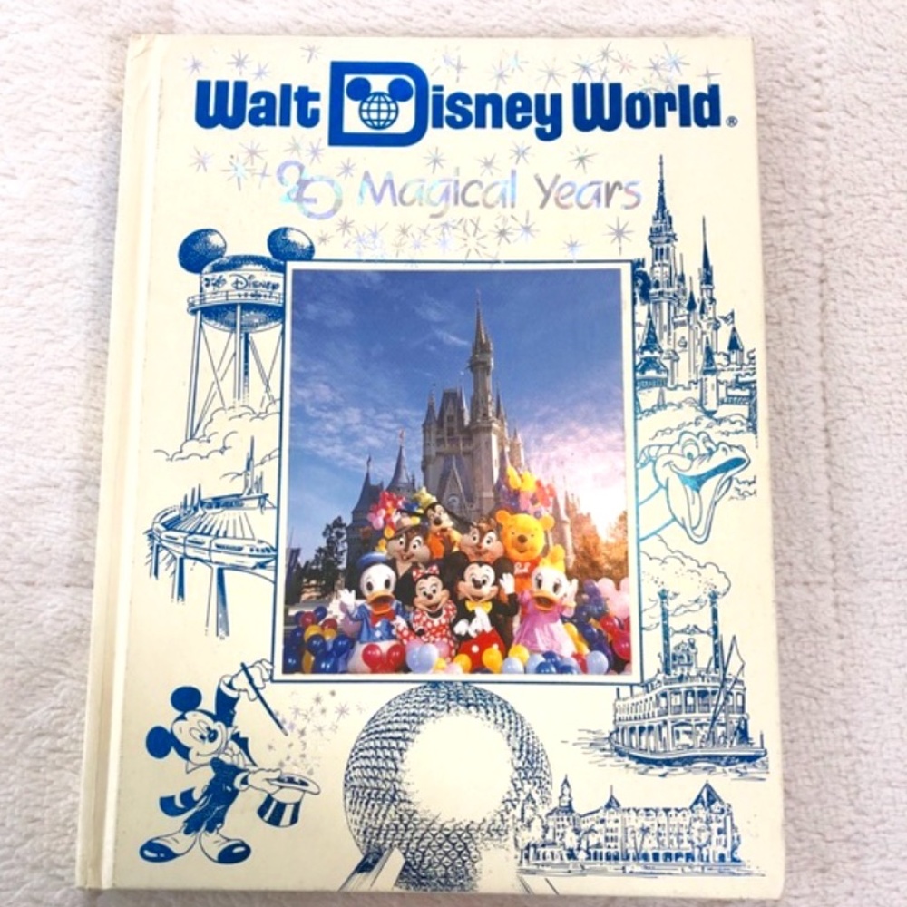 10-Walt Disney world 20 Magical Years (Rare) Hardback Book Collectors Book168